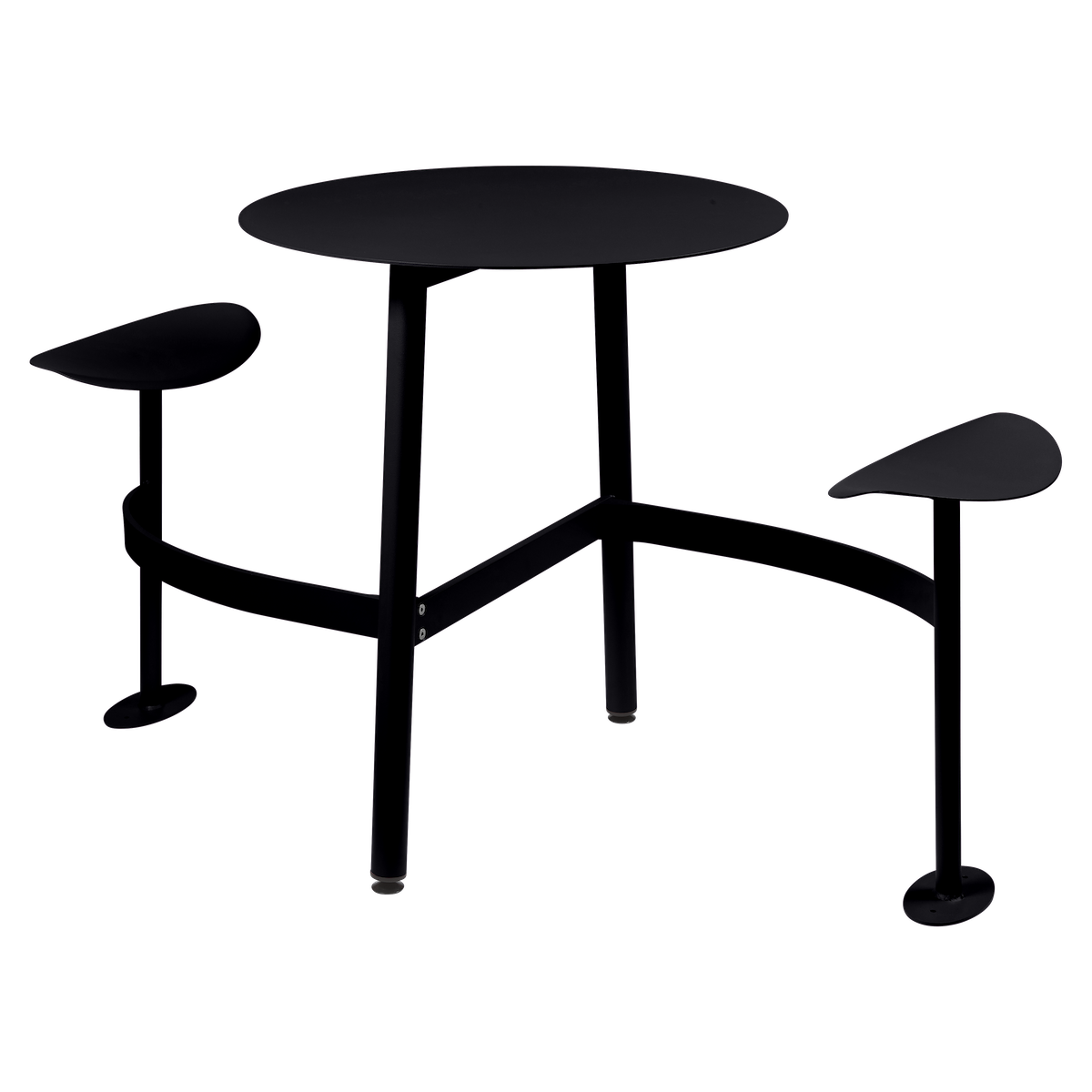 Table ronde 2 places BOLDER Fermob réglisse