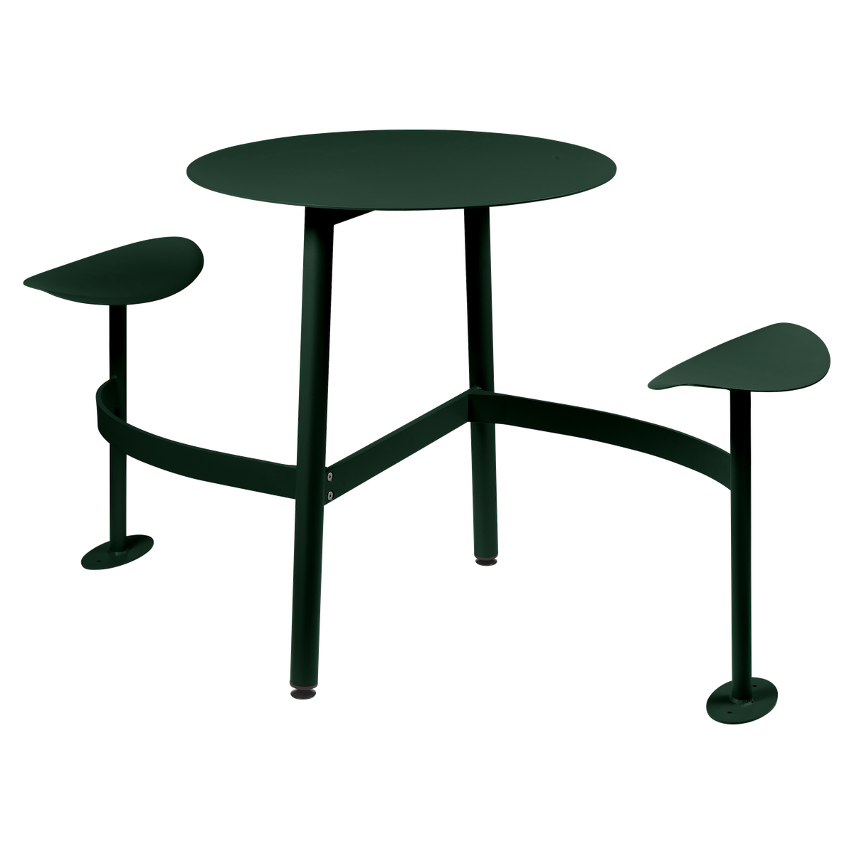 Table ronde 2 places BOLDER Fermob vert cèdre