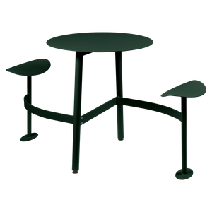 Table ronde 2 places BOLDER Fermob vert cèdre