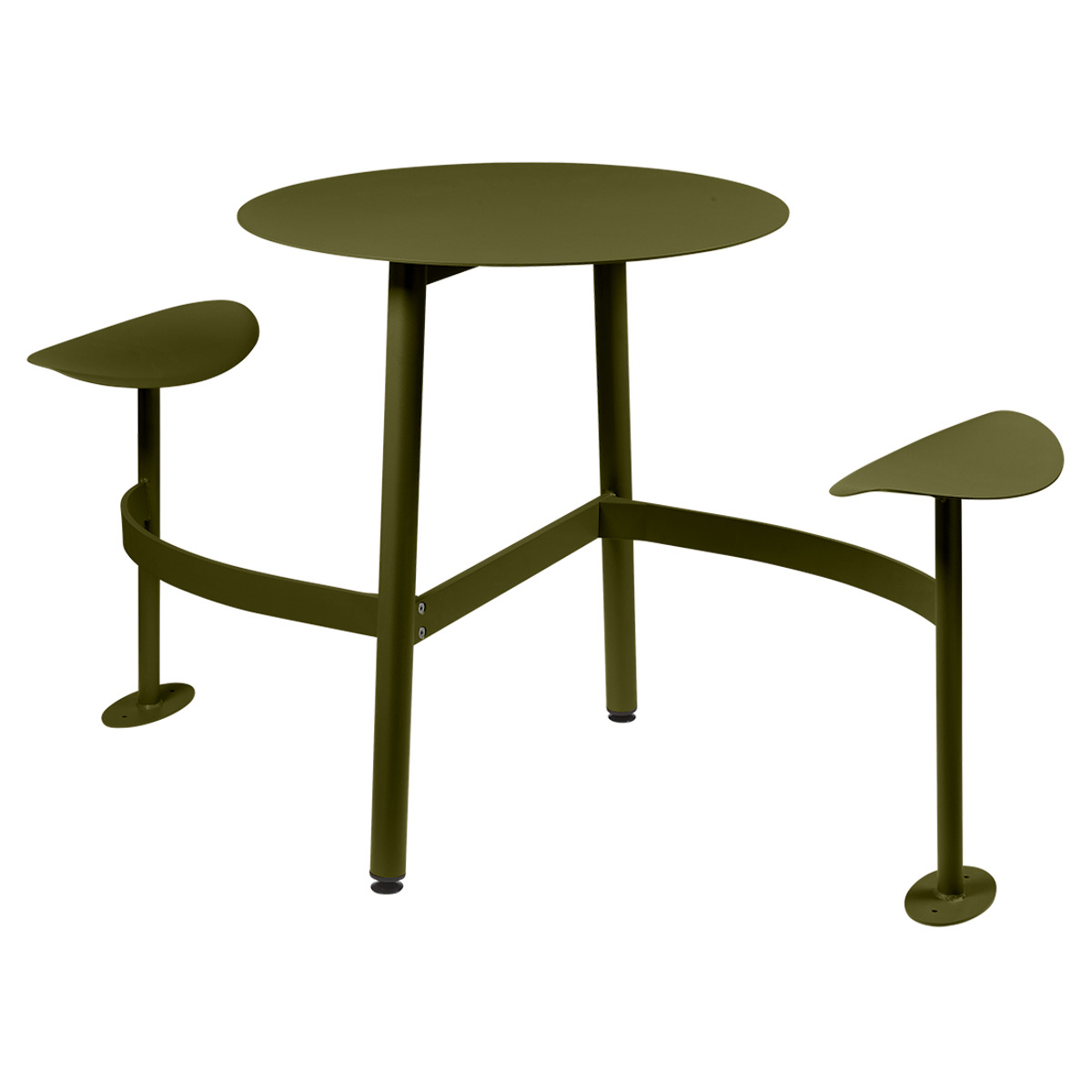 Table ronde 2 places BOLDER Fermob vert pesto