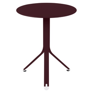 Table ronde 60cm REST'O Fermob cerise noir