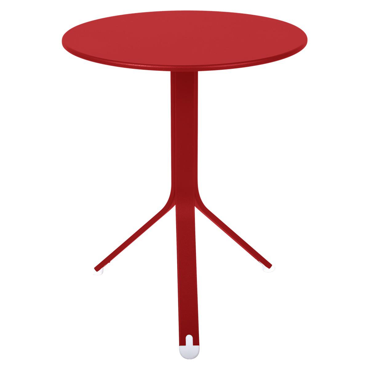 Table ronde 60cm REST'O Fermob coquelicot