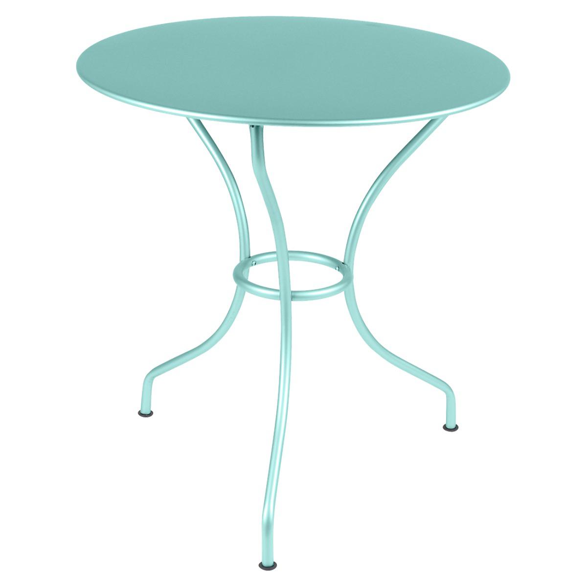 Table ronde 67cm OPERA+ Fermob bleu lagune