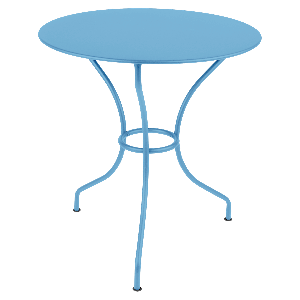 Table ronde 67cm OPERA + Fermob bleu maya