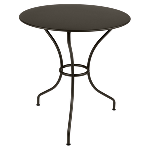 Table ronde 67cm OPERA + Fermob brun tonka 