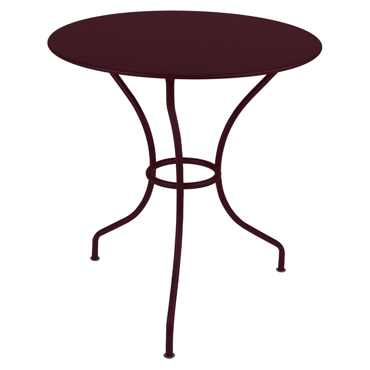 Table ronde 67cm OPERA+ Fermob cerise noir