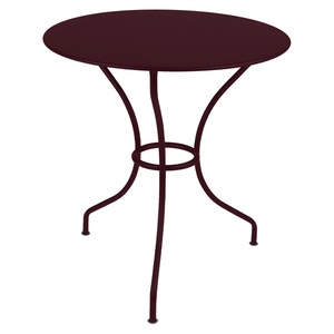 Table ronde 67cm OPERA+ Fermob cerise noir