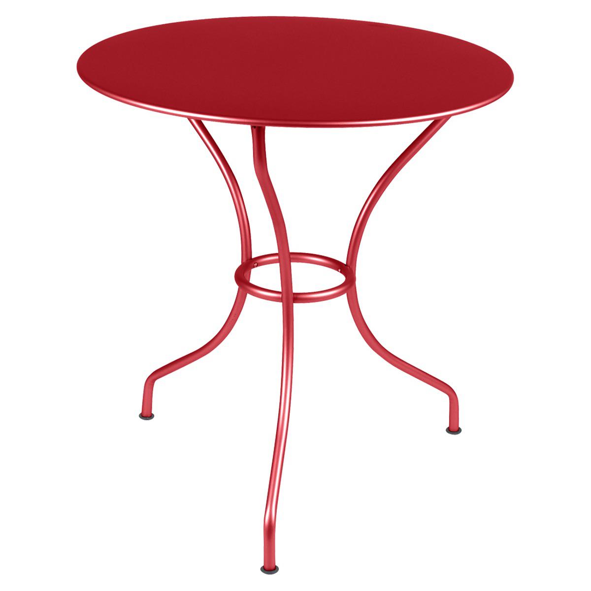 Table ronde 67cm OPERA+ Fermob coquelicot