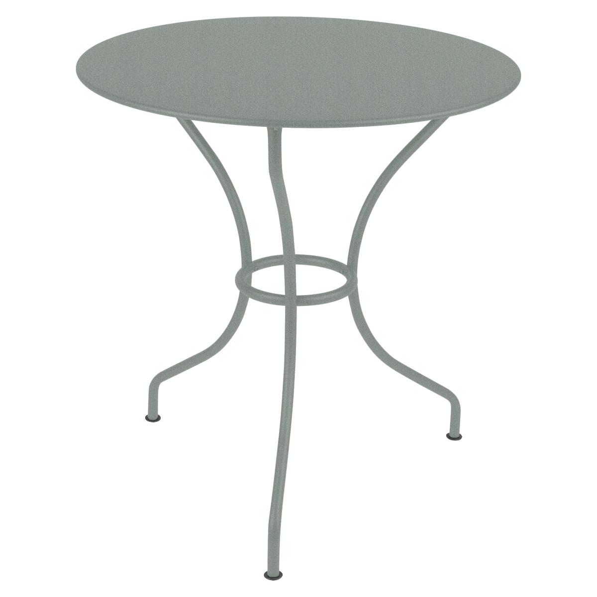 Table ronde 67cm OPERA + Fermob gris lapilli