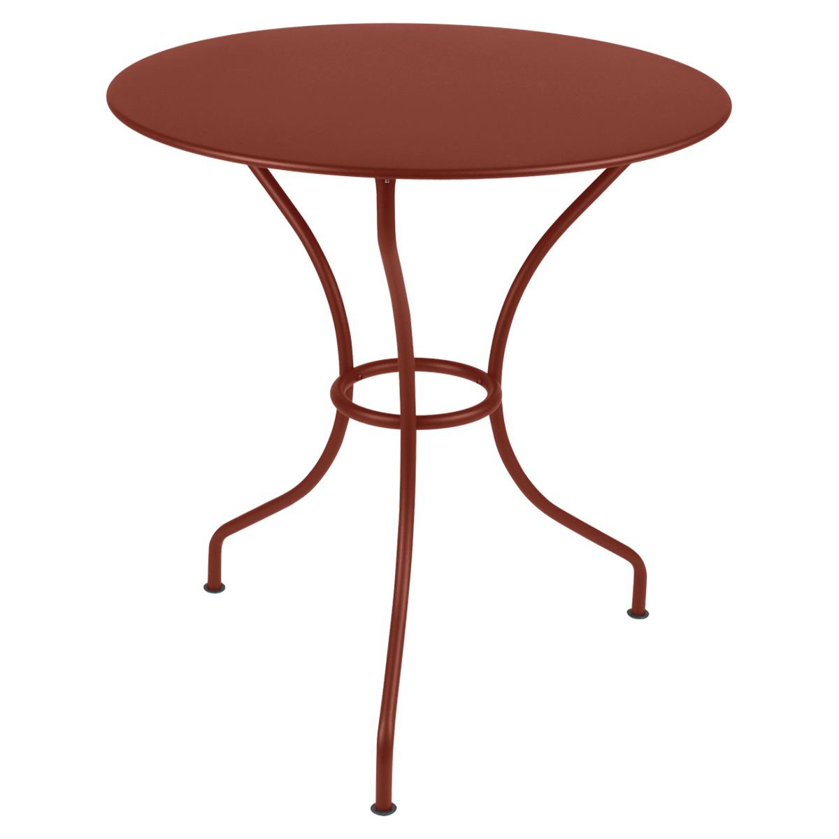 Table ronde 67cm OPERA+ Fermob rouge ocre
