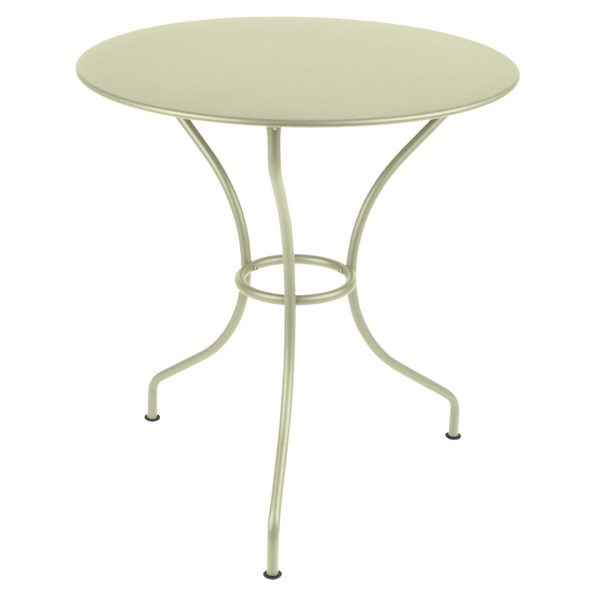 Table ronde 67cm OPERA+ Fermob vert tilleul