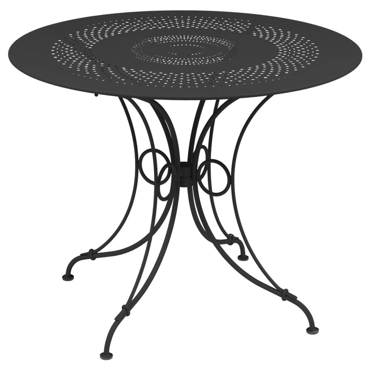 Table ronde 96cm 1900 Fermob carbone