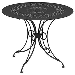 Table ronde 96cm 1900 Fermob carbone