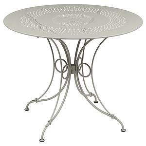 Table ronde 96cm 1900 Fermob gris argile