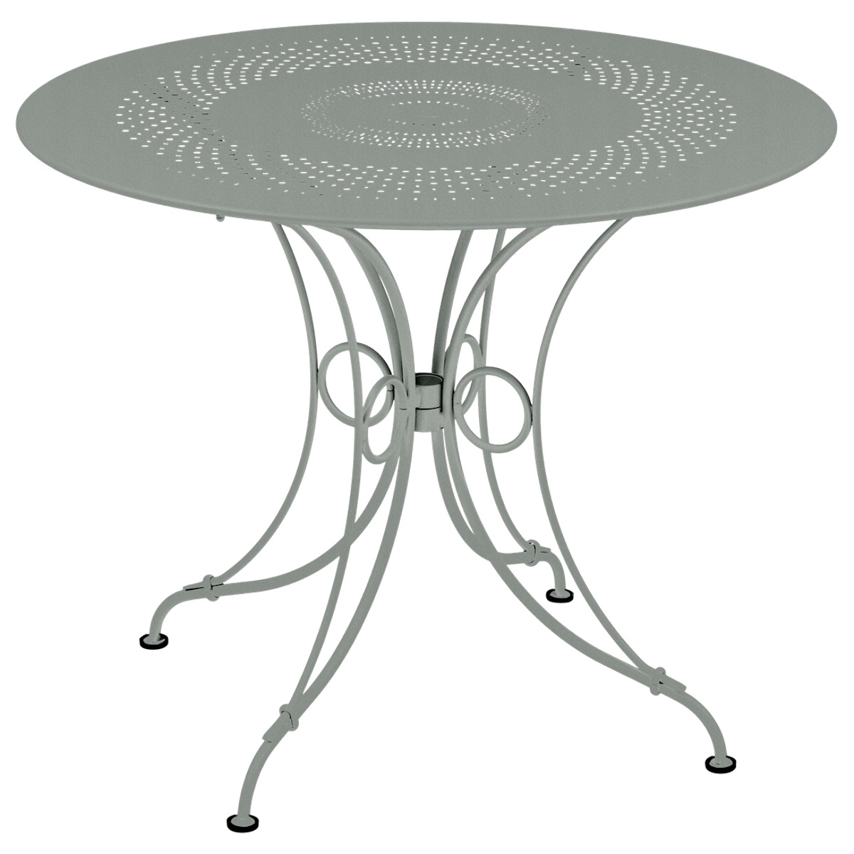 Table ronde 96cm 1900 Fermob gris lapilli 