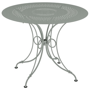 Table ronde 96cm 1900 Fermob gris lapilli 