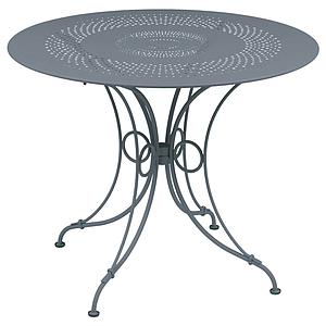 Table ronde 96cm 1900 Fermob gris orage