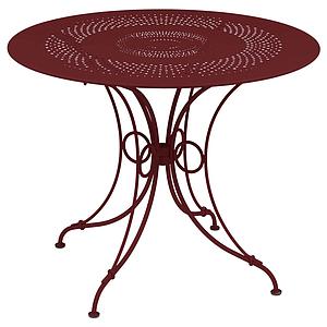 Table ronde 96cm 1900 Fermob rouge piment