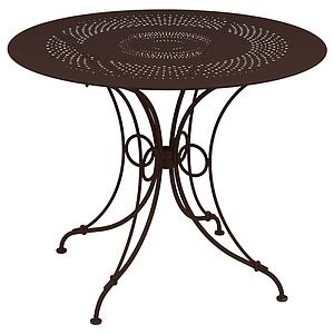 Table ronde 96cm 1900 Fermob rouille
