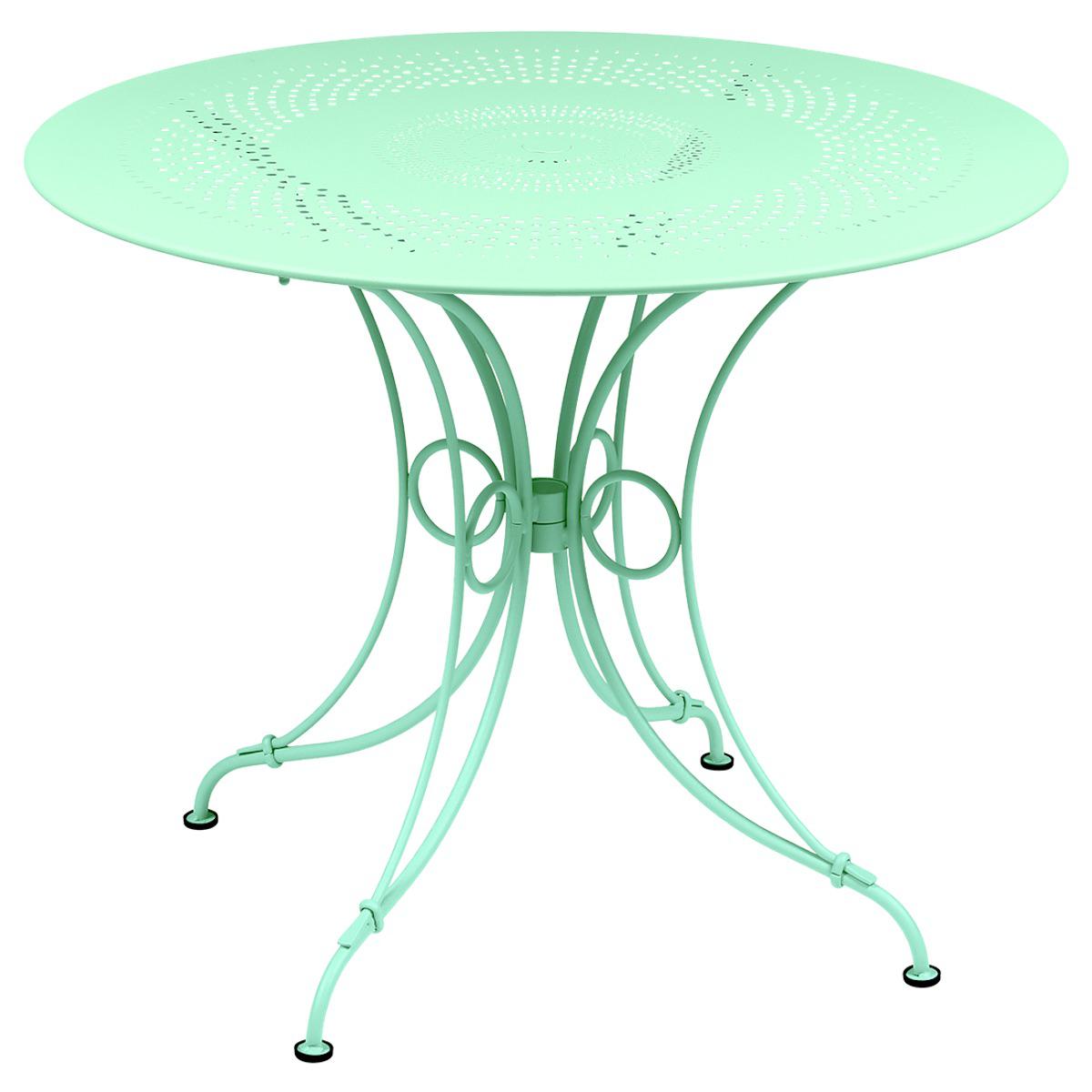 Table ronde 96cm 1900 Fermob vert opaline