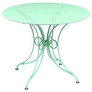 Table ronde 96cm 1900 Fermob vert opaline