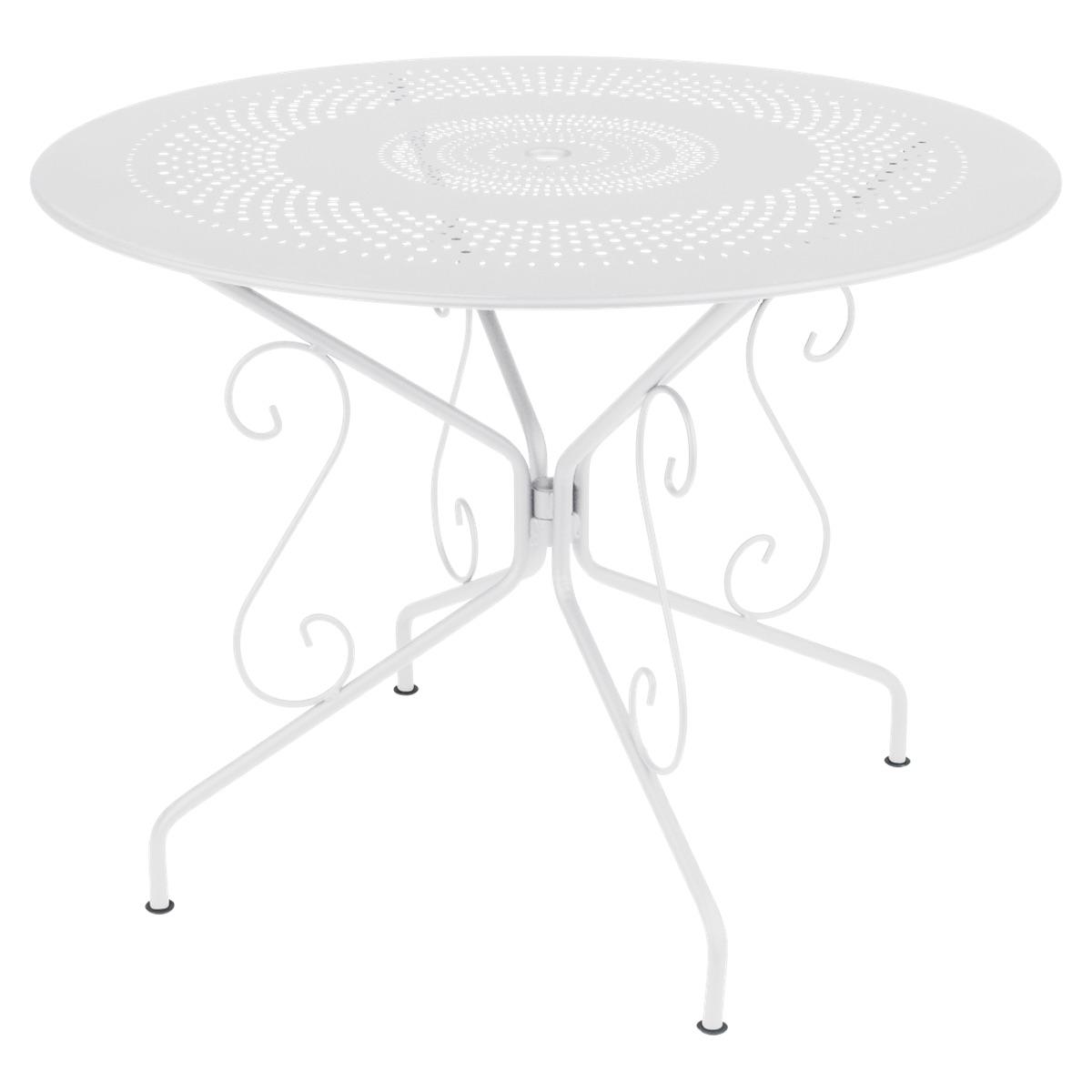 Table ronde 96cm MONTMARTRE Fermob blanc coton