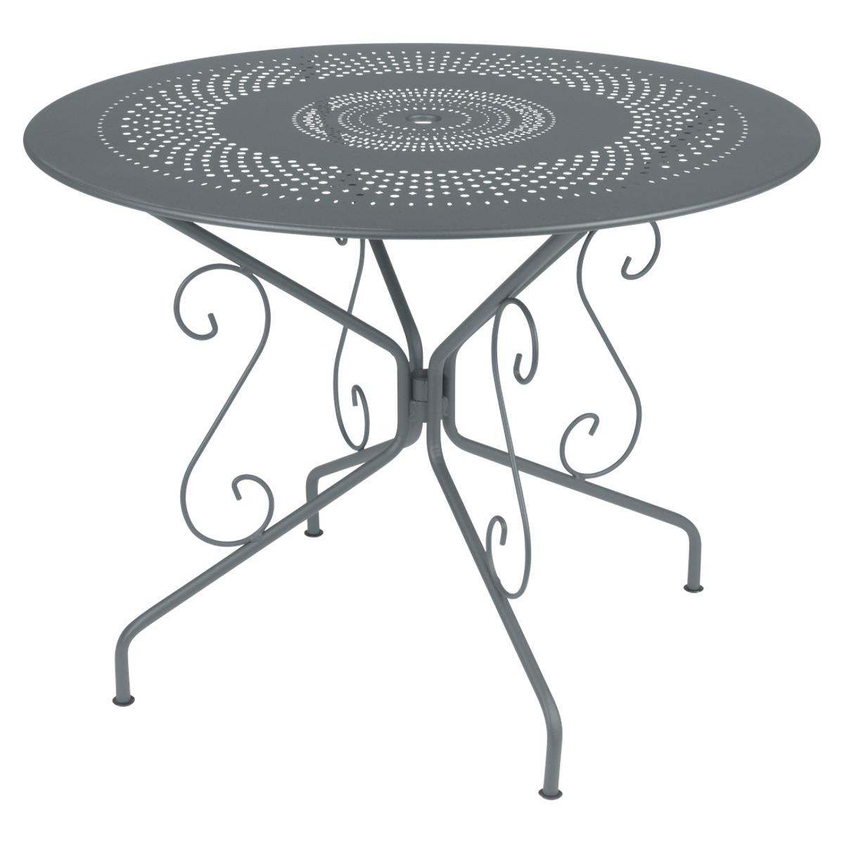 Table ronde 96cm MONTMARTRE Fermob gris orage