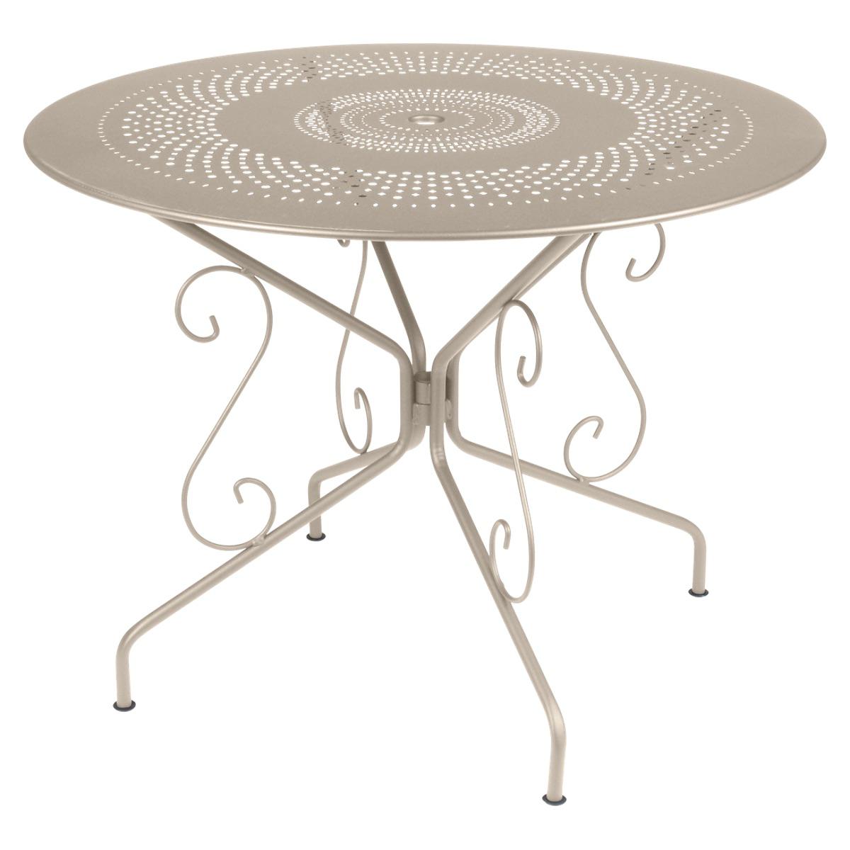 Table ronde 96cm MONTMARTRE Fermob muscade