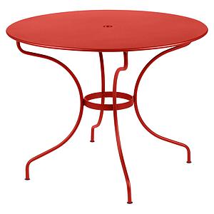 Table ronde 96cm OPERA + Fermob capucine