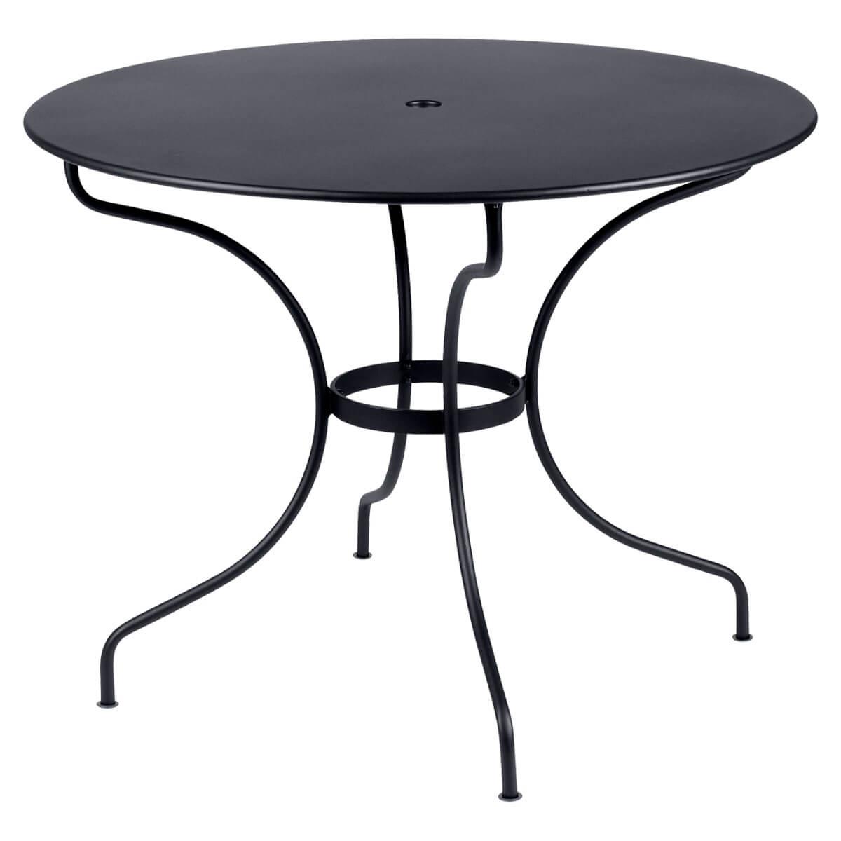Table ronde 96cm OPERA + Fermob carbone