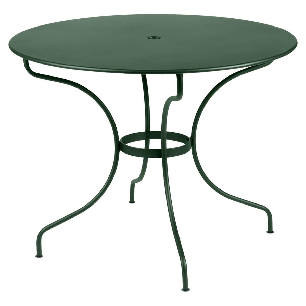 Table ronde 96cm OPERA + Fermob cèdre