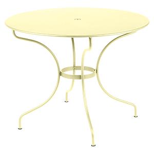 Table ronde 96cm OPERA + Fermob citron givré