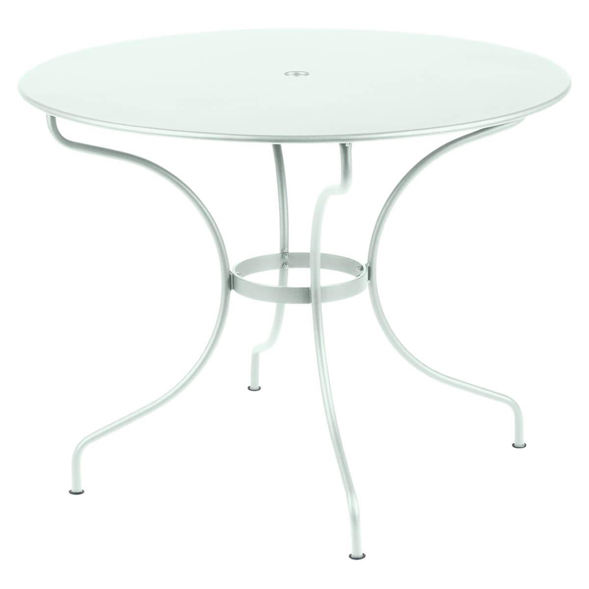 Table ronde 96cm OPERA + Fermob menthe glaciale