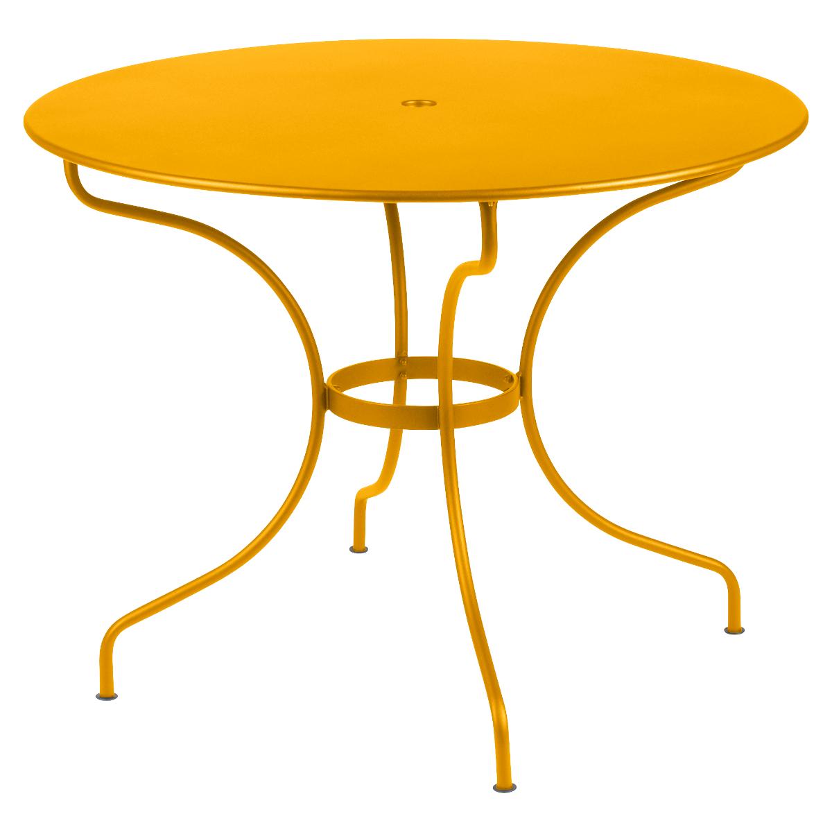 Table ronde 96cm OPERA + Fermob miel NEW