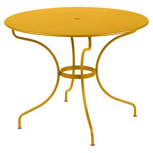 Table ronde 96cm OPERA + Fermob miel