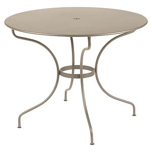 Table ronde 96cm OPERA + Fermob muscade