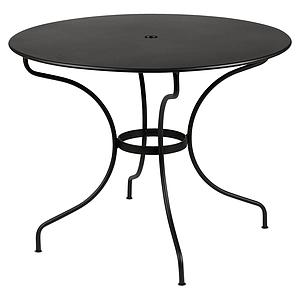 Table ronde 96cm OPERA + Fermob réglisse