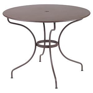 Table ronde 96cm OPERA + Fermob rouille