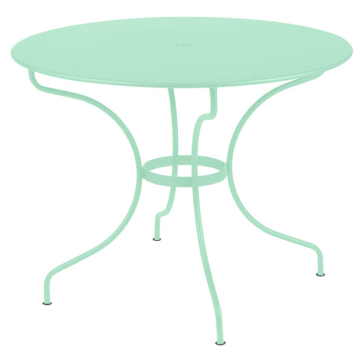 Table ronde 96cm OPERA + Fermob vert opaline