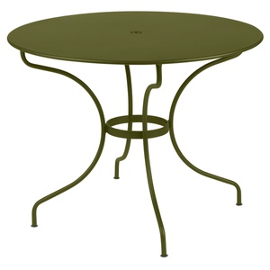 Table ronde 96cm OPERA + Fermob vert pesto