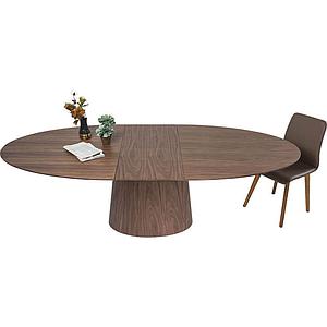 Table ronde rallonge BENVENUTO Kare Design