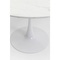 Table SCHICKERIA Kare Design blanc marbré Dia 110cm