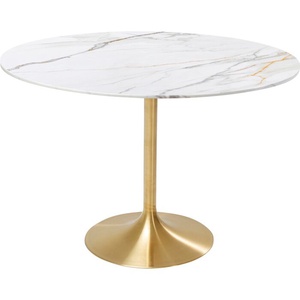 Table120cm INVITATION SET Kare Design céramique blanc laiton