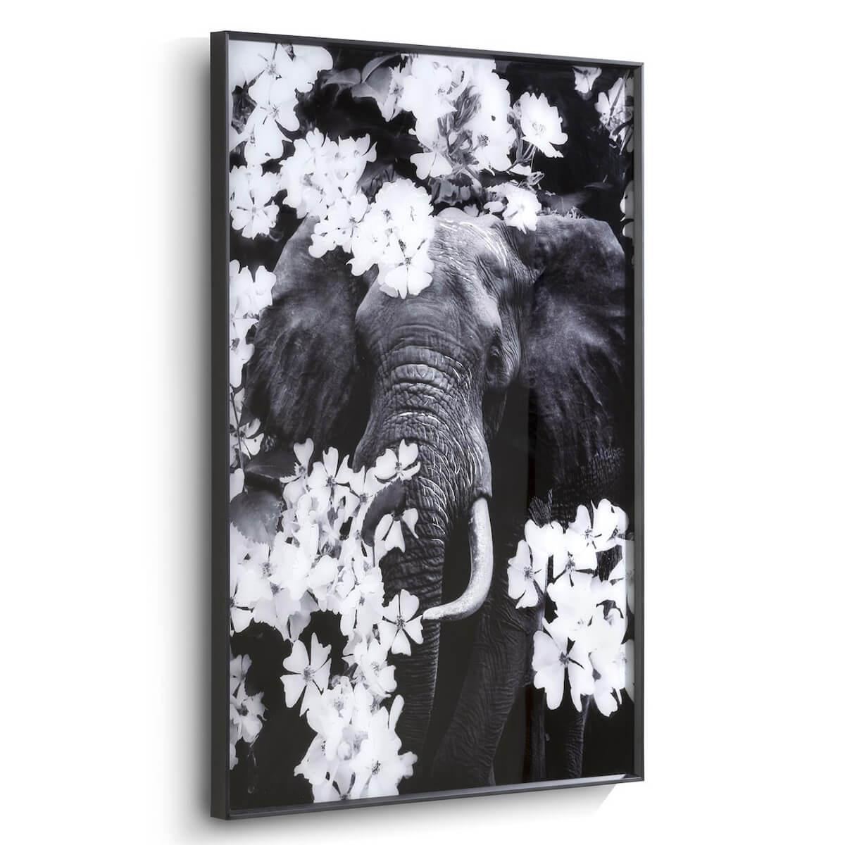Tableau 100x68cm FLOWER ELEPHANT Coco Maison