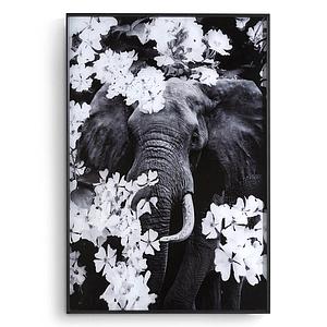 Tableau 100x68cm FLOWER ELEPHANT Coco Maison