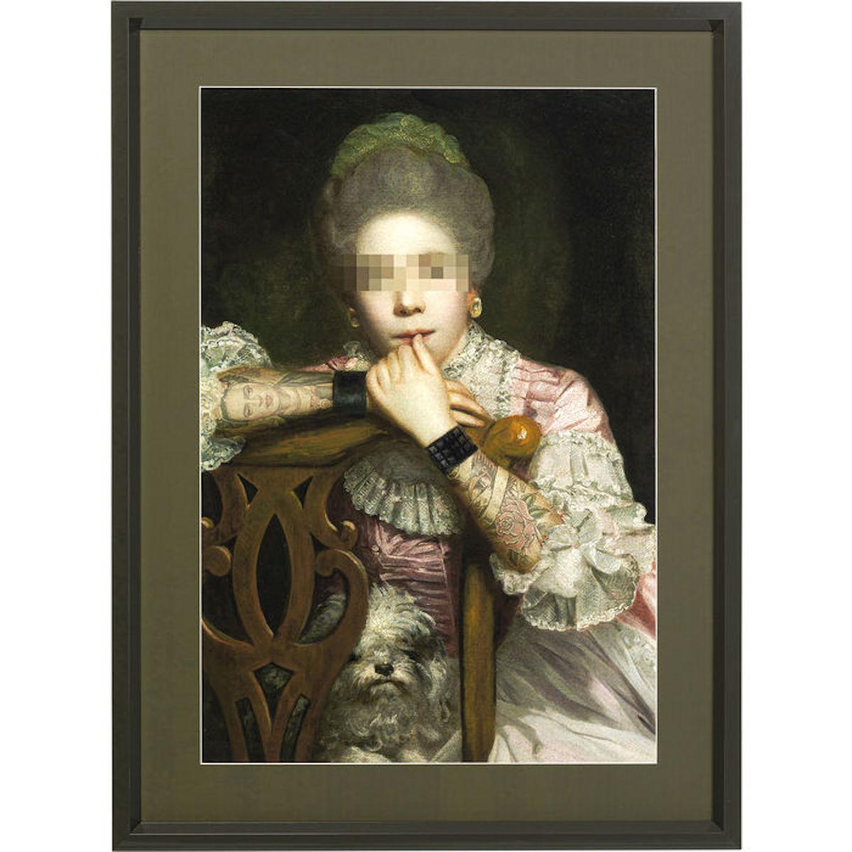Tableau 112x82cm FRAME INCOGNITO SITTING COUNTESS Kare Design