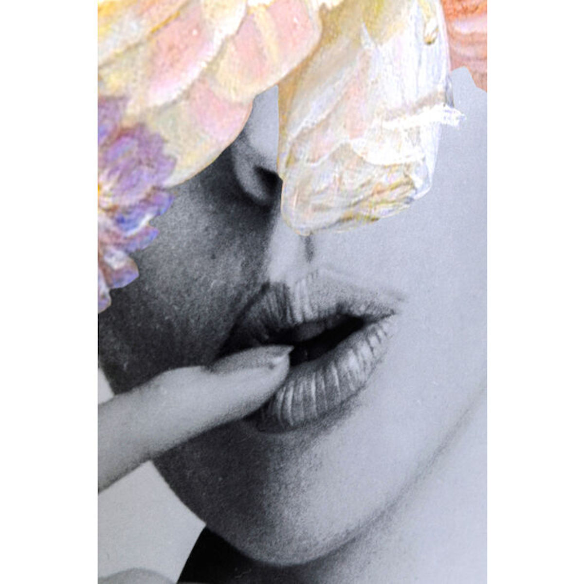 Tableau 152x117cm FRAME FLOWER LADY PASTEL Kare Design