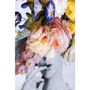 Tableau 152x117cm FRAME FLOWER LADY PASTEL Kare Design