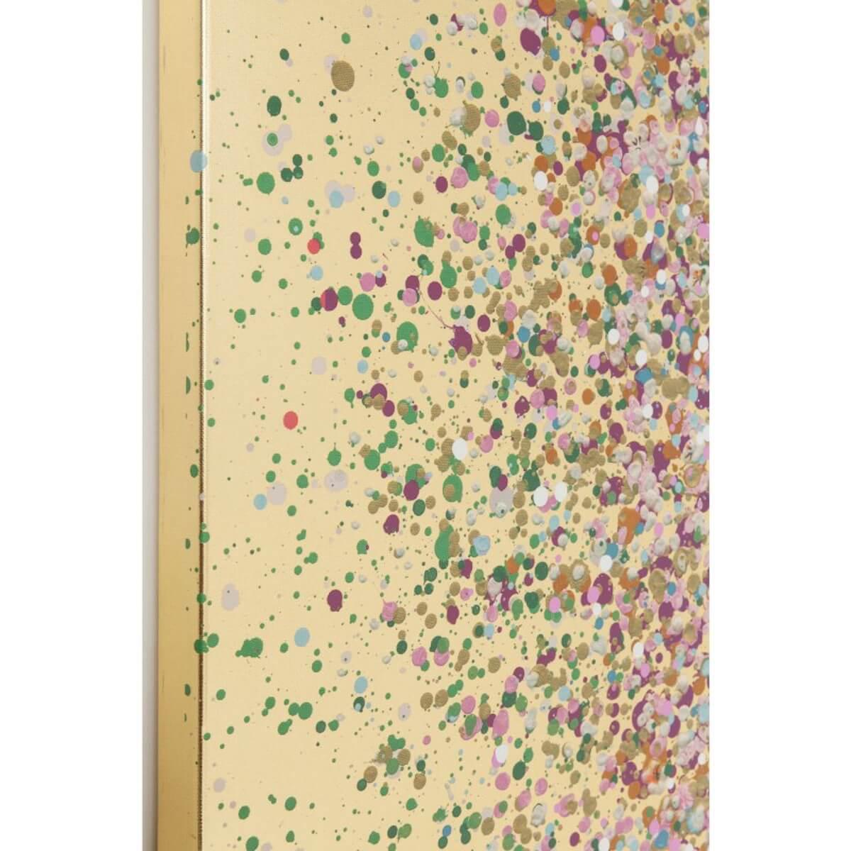 Tableau 160x120cm TOUCHED FLOWER BOAT GOLD PINK Kare Design