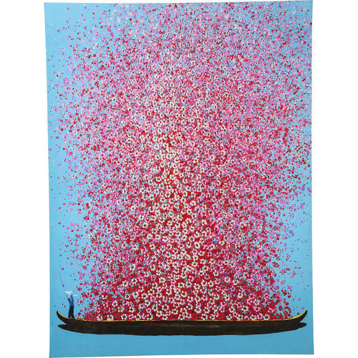 Tableau 160x120cm TOUCHED FLOWER BOAT Kare Design